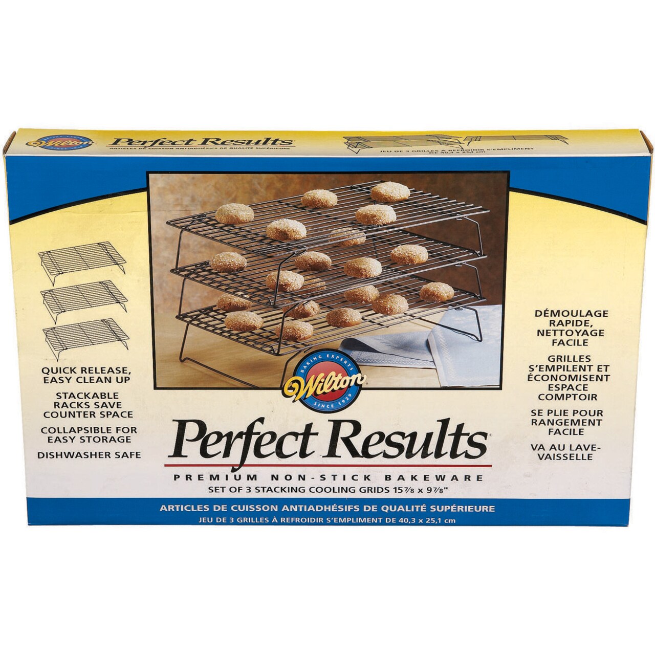 Wilton Perfect Results Non-Stick 3-Tier Cooling Rack-15.875"X9.875"